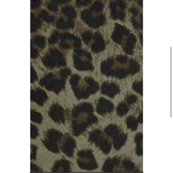 NWT Good American Good Waist Crop Jeans Green Olive Leopard Animal Sz 14 32 - Picture 13 of 13